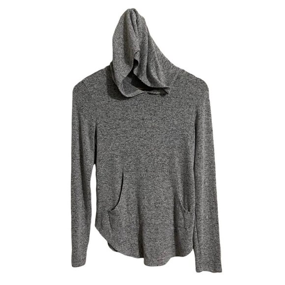 Gaze Women Gray Long Sleeve Kangaroo Pocket Hoodie Lightweight Sweatshirt Medium - Picture 1 of 5